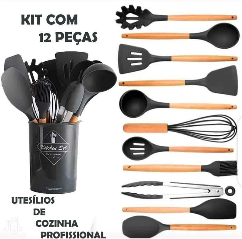 KIT MaxKITCHEN (UTENSÍLIOS PARA COZINHA 12 UNIDADES)