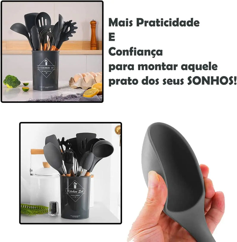 KIT MaxKITCHEN (UTENSÍLIOS PARA COZINHA 12 UNIDADES)