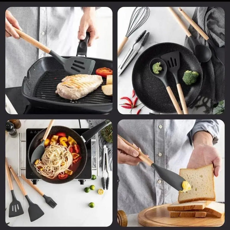 KIT MaxKITCHEN (UTENSÍLIOS PARA COZINHA 12 UNIDADES)